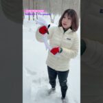 雪山で温泉女子にシバかれる♨️ #hotspring #温泉