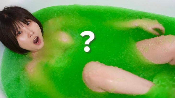 子ども用30ℓゼリー風呂を5倍150ℓに魔改造したら脱出困難な命懸け風呂になったけど超気持ちいい⚠️お風呂女子の限界突発レポート【YouTube版】